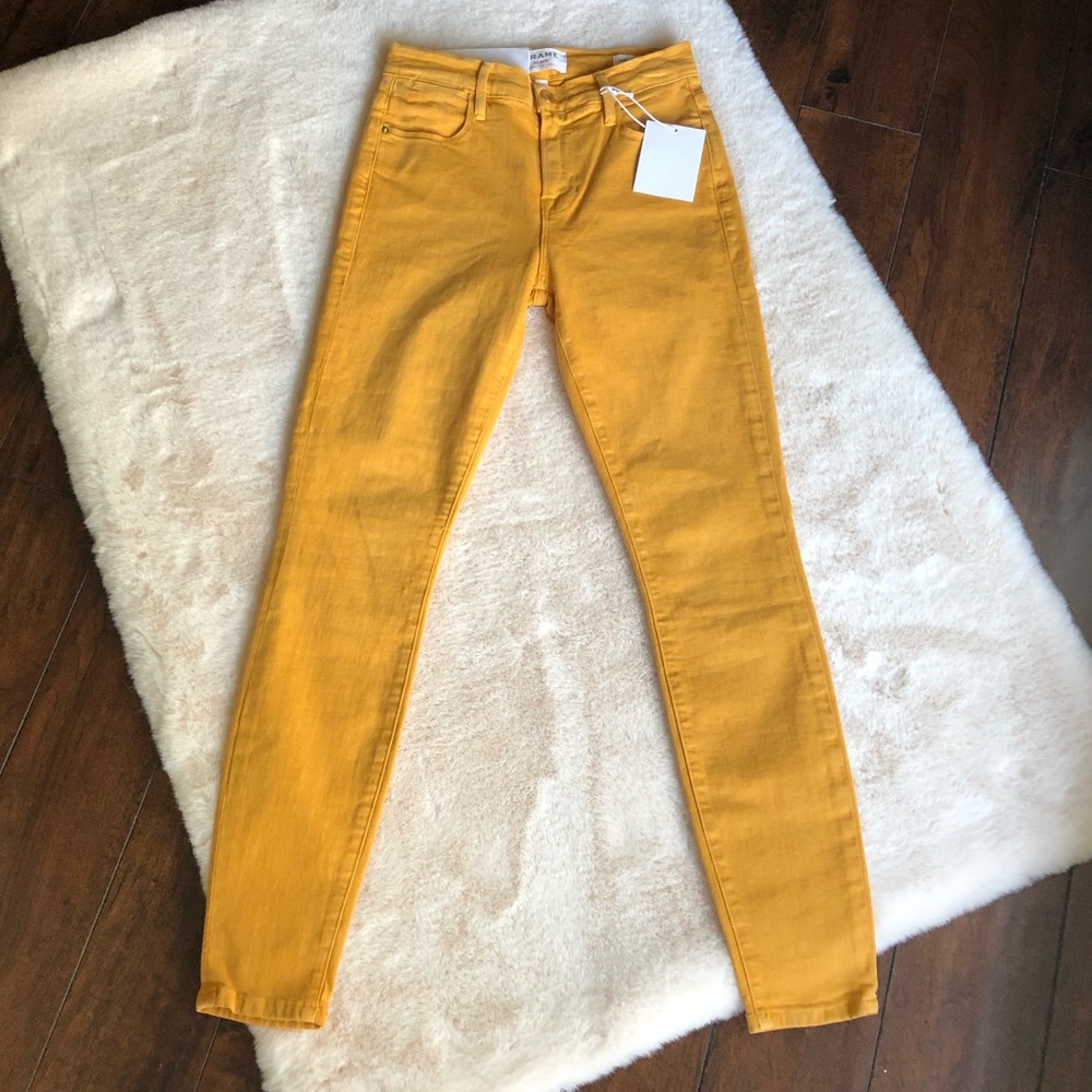 FRAME Le High Skinny Crop jeans